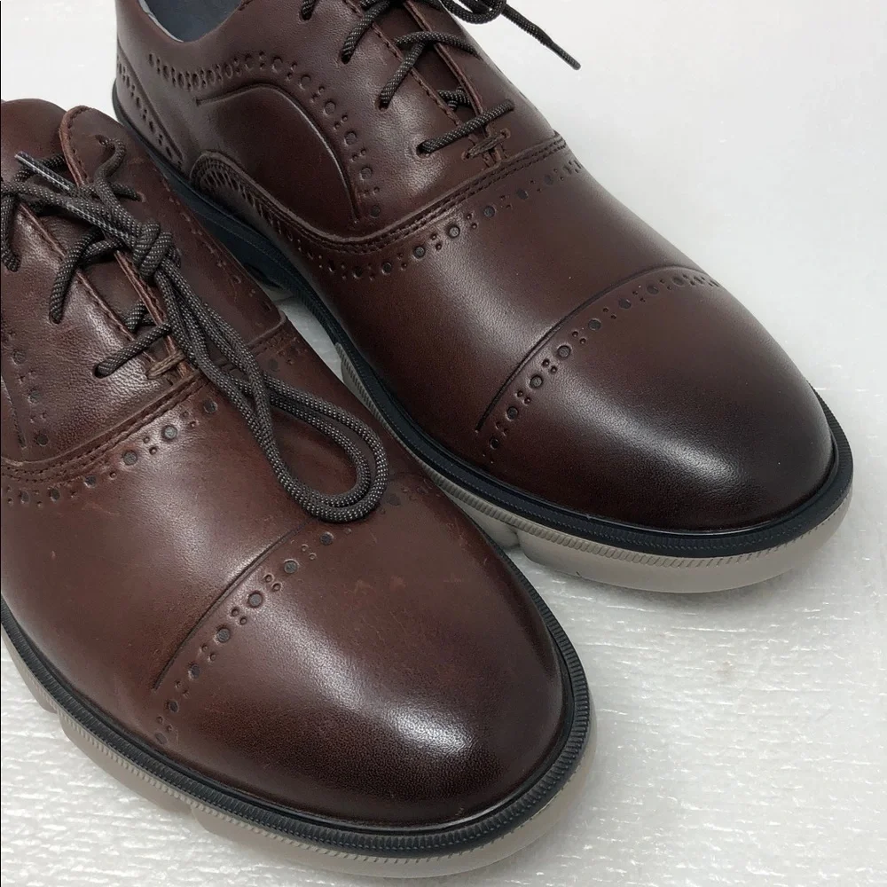 NEW Johnston & Murphy Shoes Tanner XC4 Mahogany Leather CapToe Waterproof Mens 8